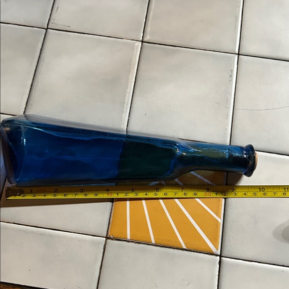 Cobalt Blue Glass Bottle - Picture 3 of 4